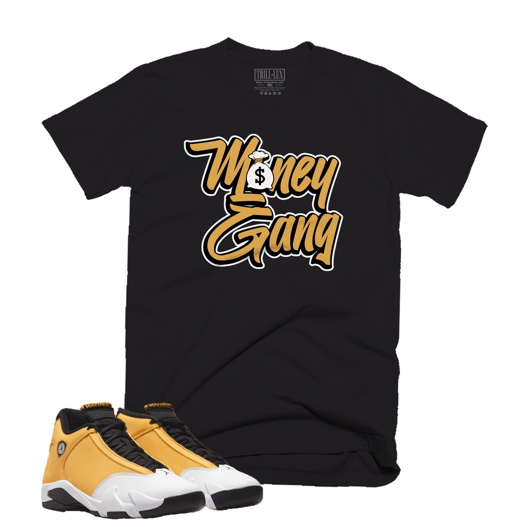 Money Gang | Retro Air Jordan 14 Ginger Colorblock T-shirt