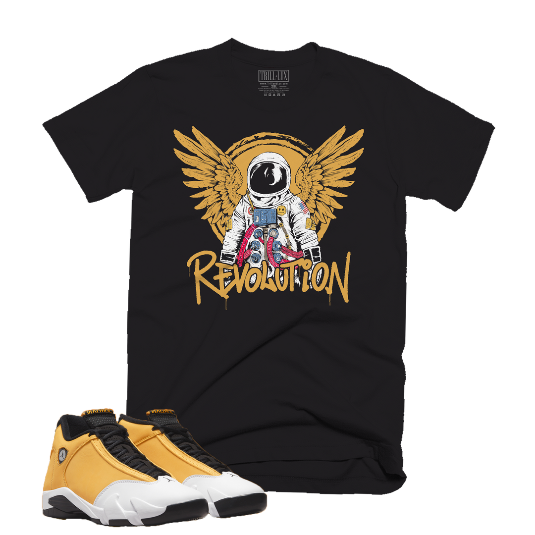 Revolution | Retro Air Jordan 14 Ginger Colorblock T-shirt