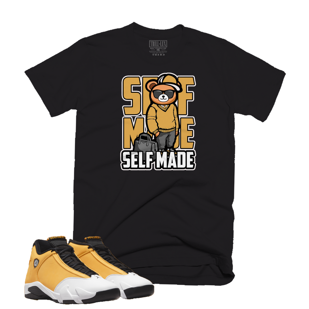 Self Made Bear | Retro Air Jordan 14 Ginger Colorblock T-shirt