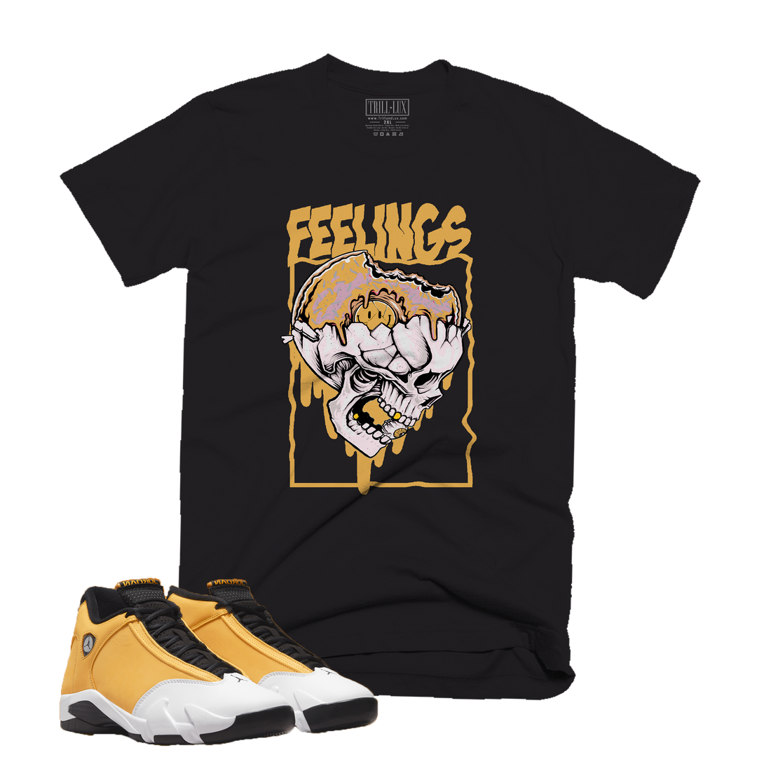 Skull Feelings | Retro Air Jordan 14 Ginger Colorblock T-shirt