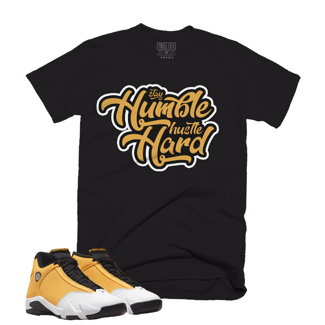 Stay Humble | Retro Air Jordan 14 Ginger Colorblock T-shirt