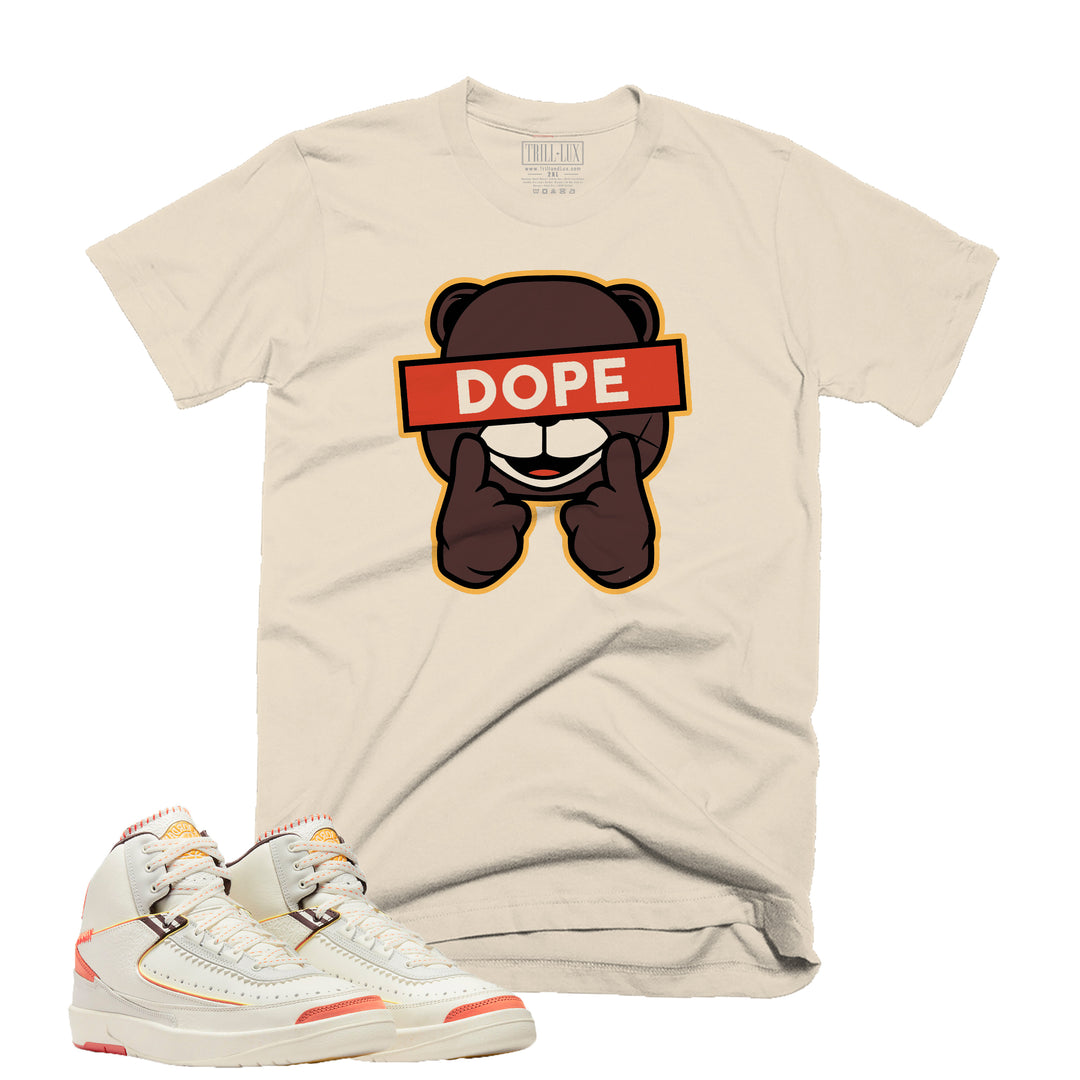 Dope Bear | Retro Air Jordan 2 Maison Chateau Rouge Colorblock T-shirt