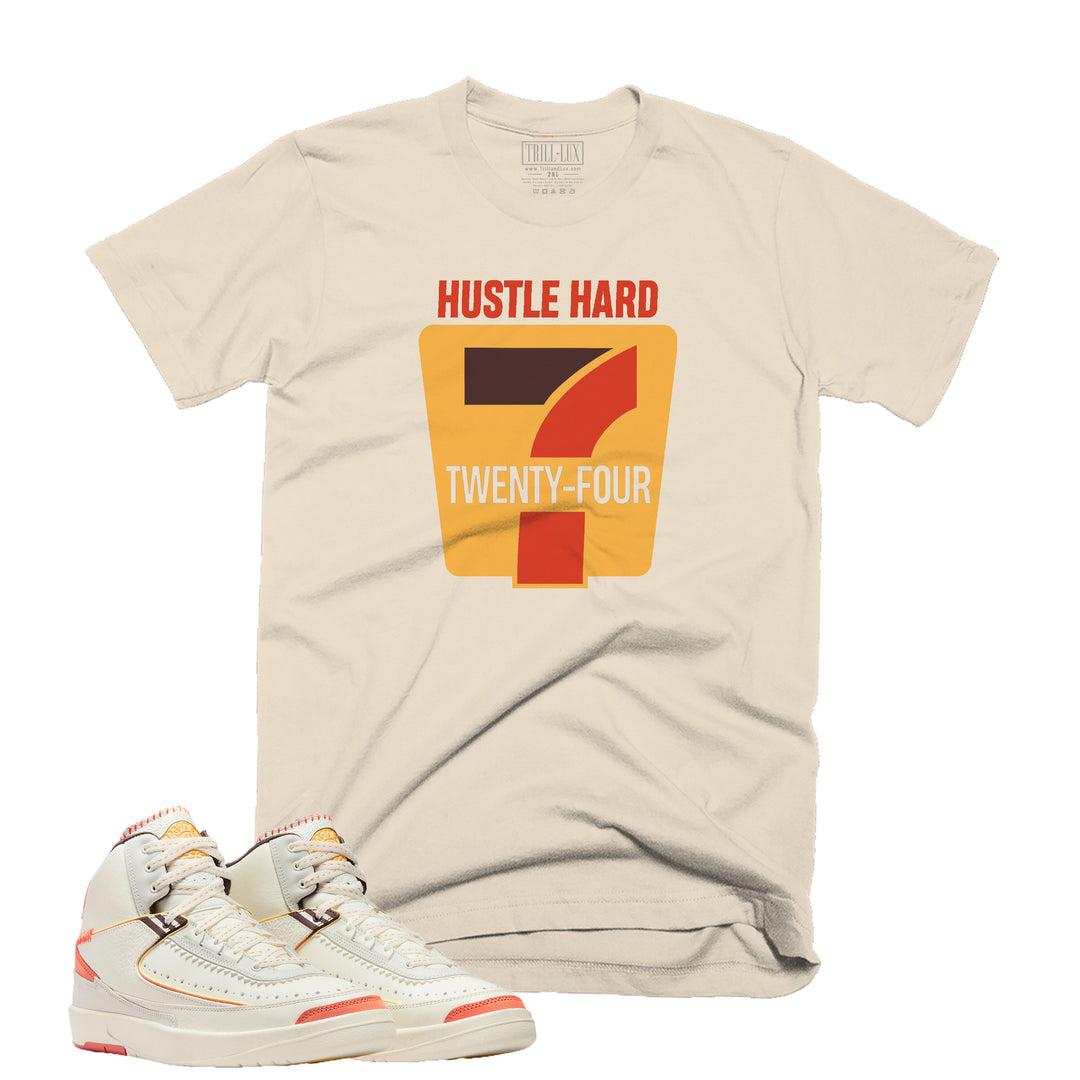 Hustle Hard 24-7 | Retro Air Jordan 2 Maison Chateau Rouge Colorblock T-shirt