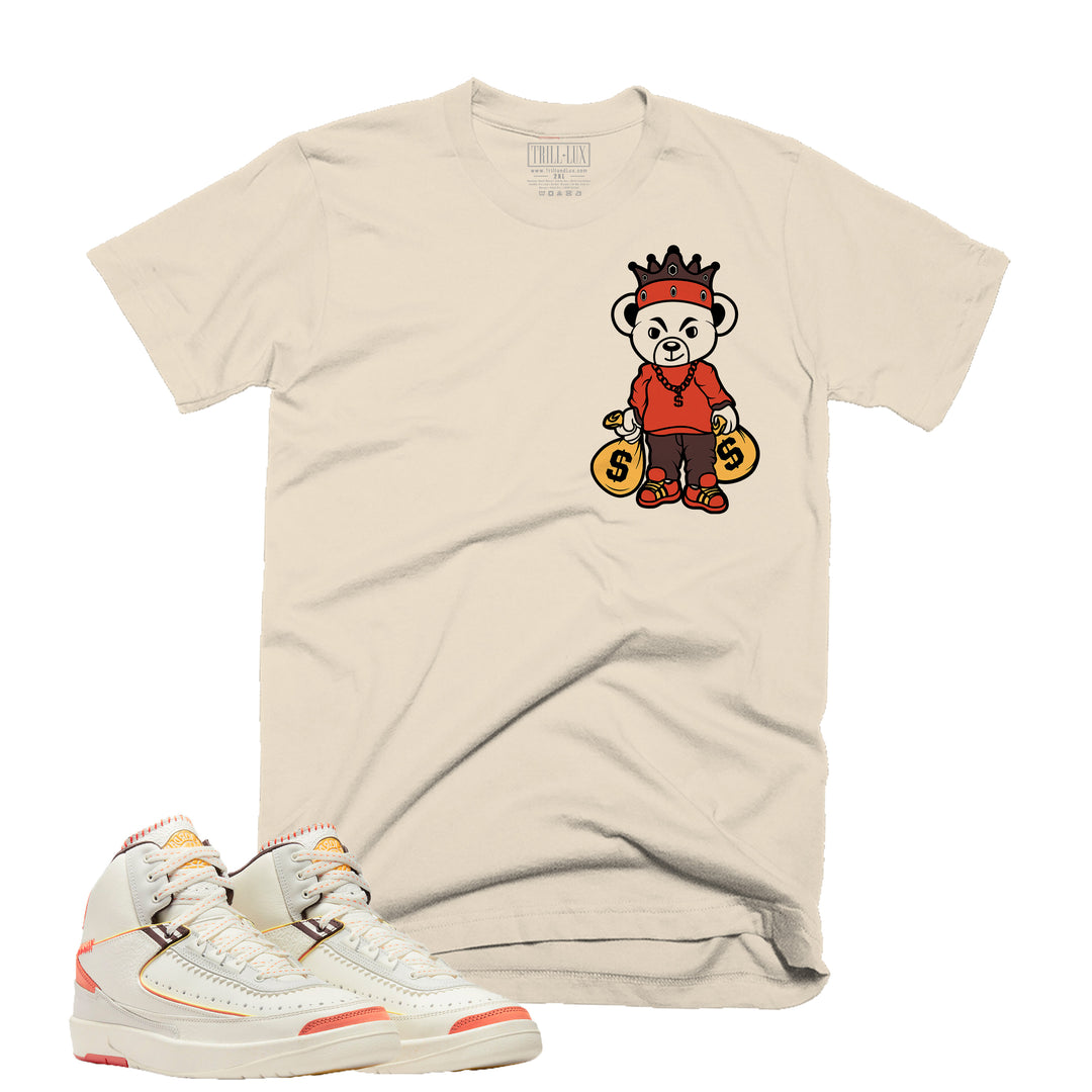 Teddy King | Retro Air Jordan 2 Maison Chateau Rouge Colorblock T-shirt