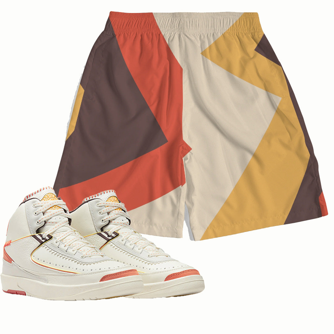 HSTLR | Retro Air Jordan 2 Maison Chateau Rouge Fragment Shorts