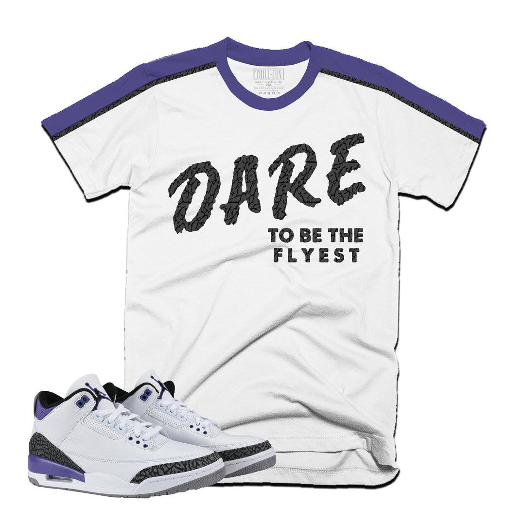 Dare Tee | Retro Air Jordan 3 Dark Iris T-shirt