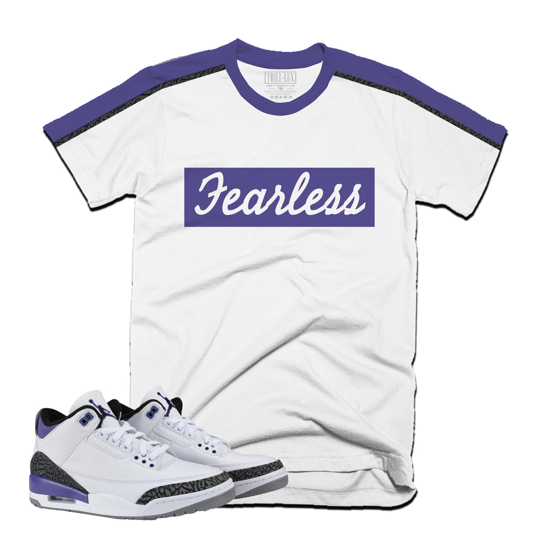 Fearless Tee | Retro Air Jordan 3 Dark Iris T-shirt