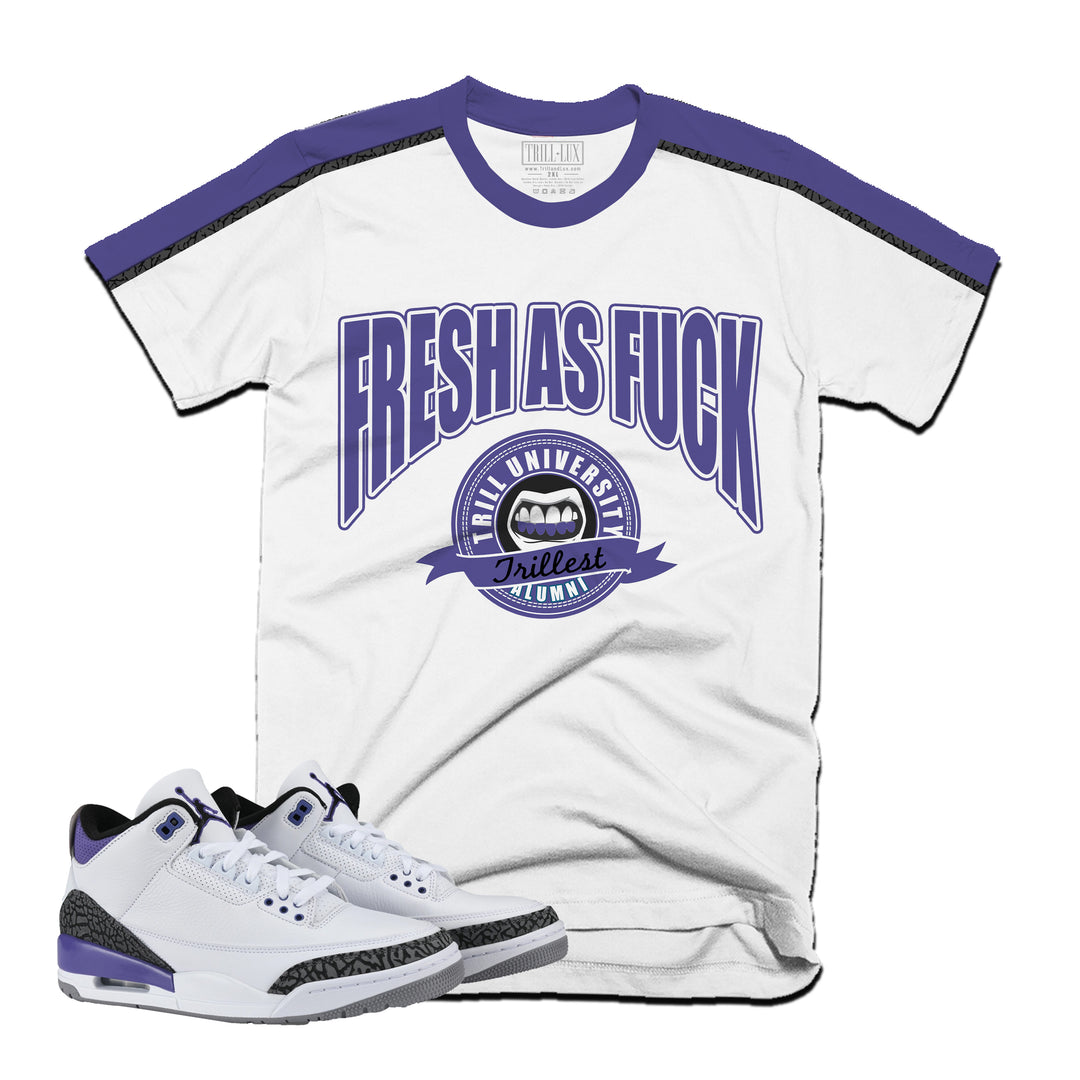 Fresh AF Tee | Retro Air Jordan 3 Dark Iris T-shirt