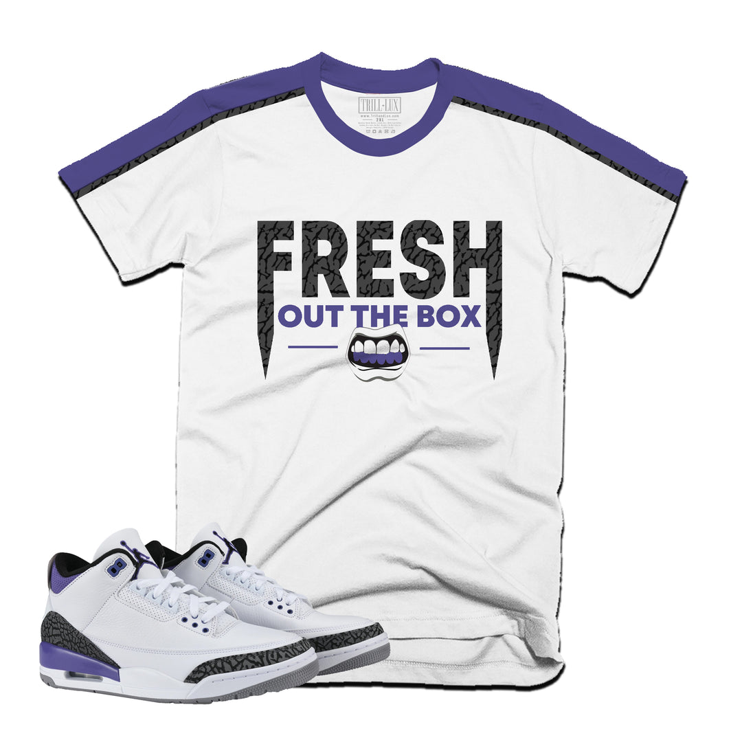 Fresh Out Tee | Retro Air Jordan 3 Dark Iris T-shirt