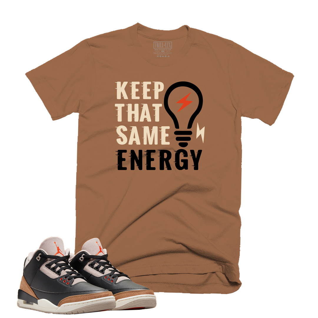 Same Energy | Retro Air Jordan 3 Desert Elephant Colorblock T-shirt