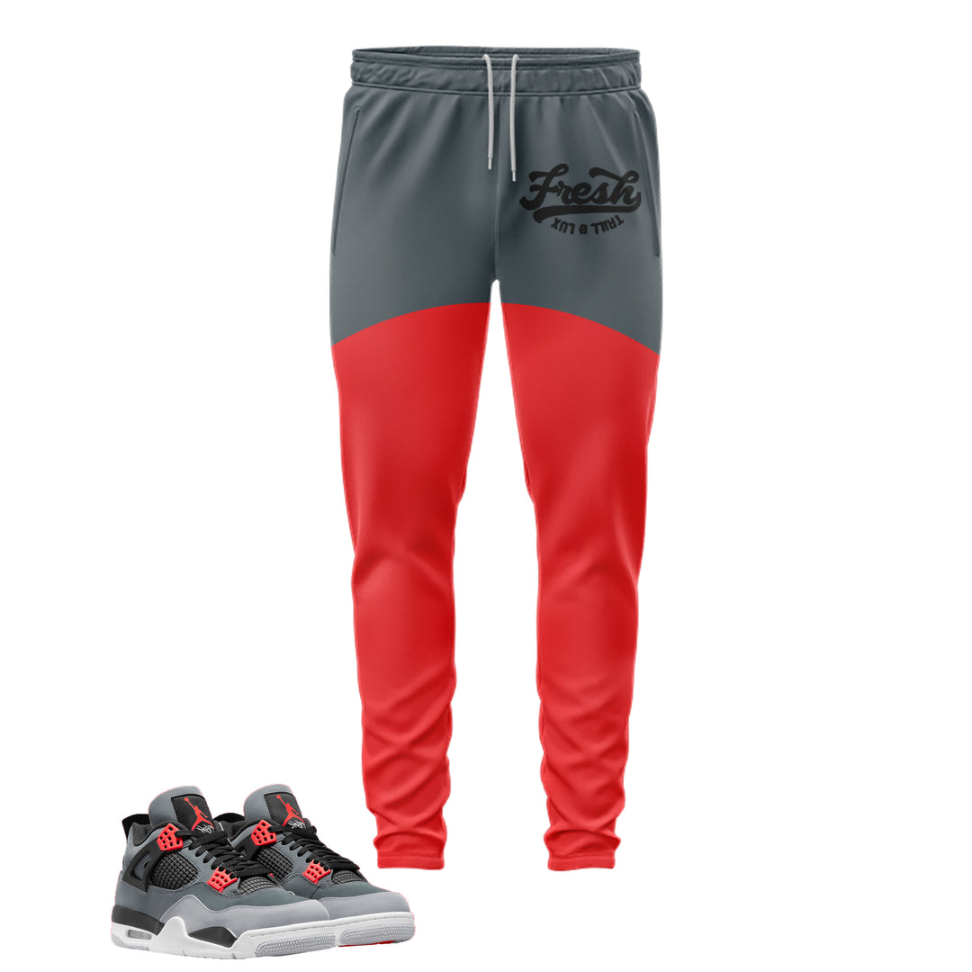 Fresh | Air Jordan 4 Infrared Lightning Inspired Jogger |