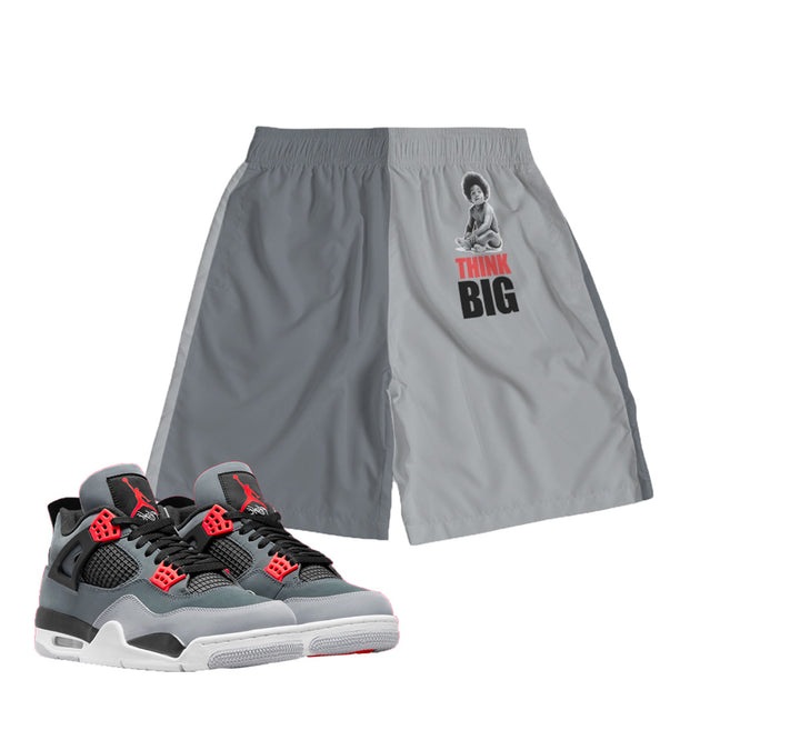 Think Big | Air jordan 4 Infrared Inspired Jogger Shorts