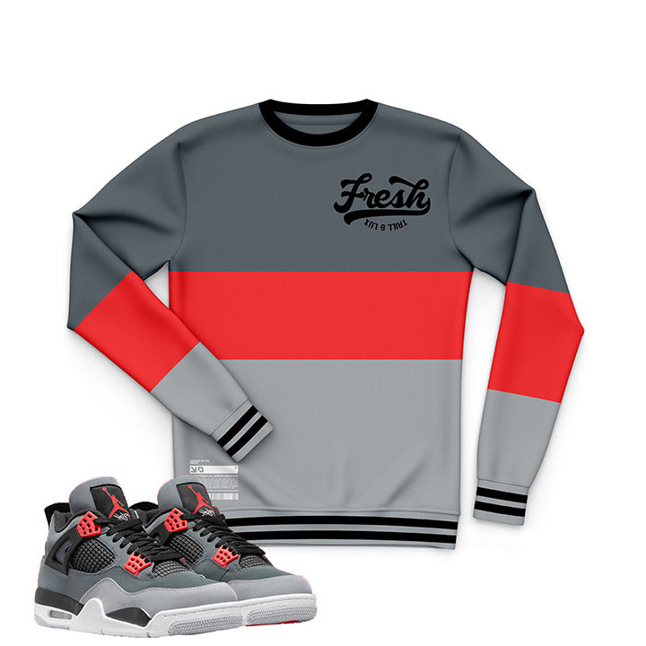 Fresh Sweatshirt | Air Jordan 4 Infrared Inspired Sweater