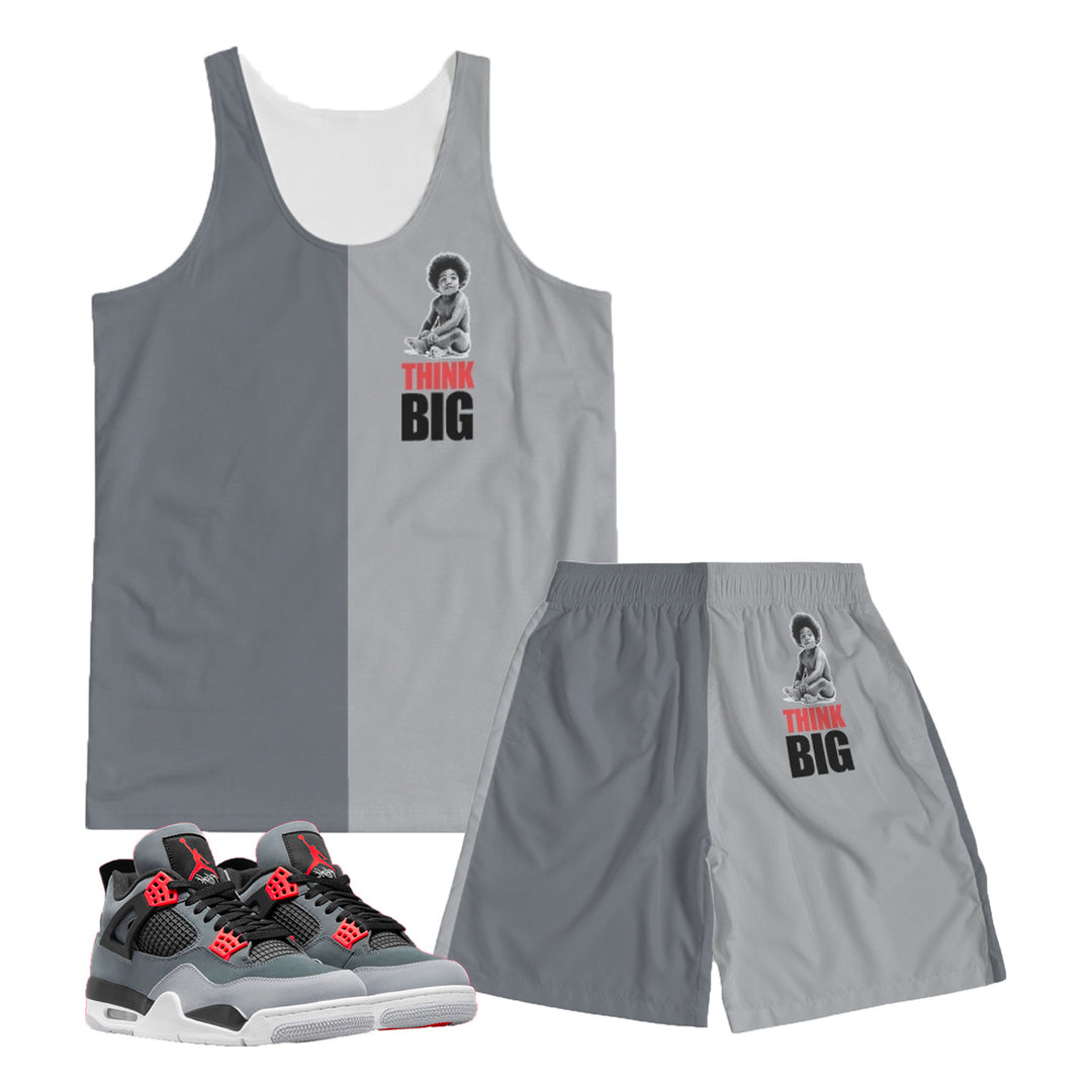 Think Big | Air Jordan 4 Infrared Inspired Tank Top & Shorts