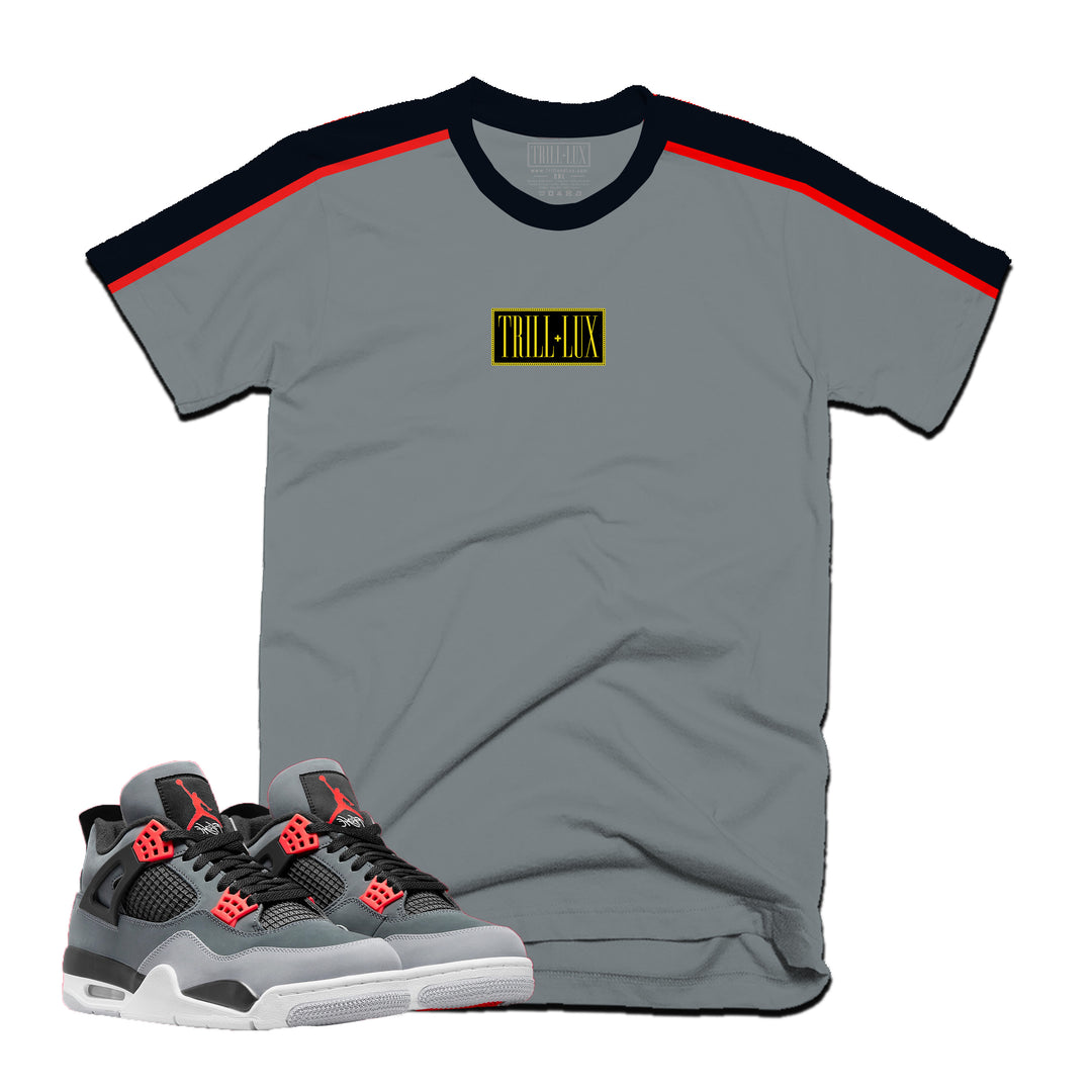 Box Logo v2 Tee | Retro Air Jordan 4 Infrared Colorblock T-shirt