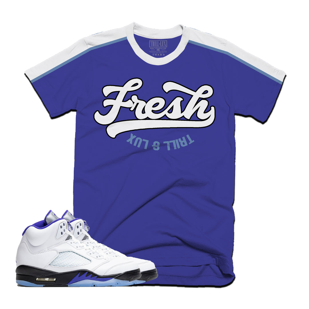 Fresh | Retro Air Jordan 5 Concord Colorblock T-shirt