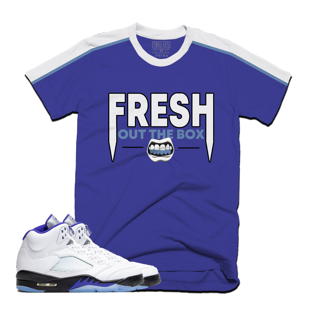 Fresh out the Box | Retro Air Jordan 5 Concord Colorblock T-shirt