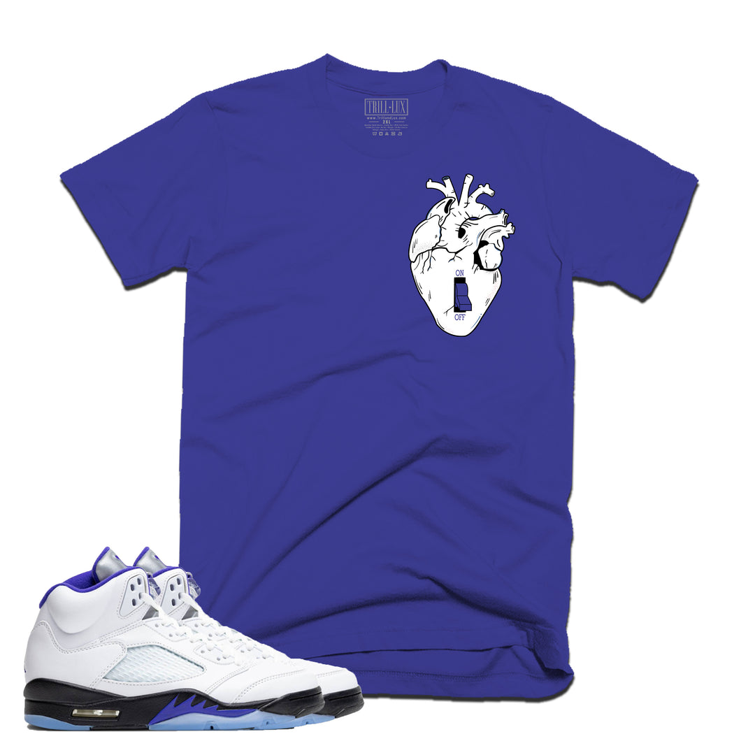 Heart Off | Retro Air Jordan 5 Concord Colorblock T-shirt