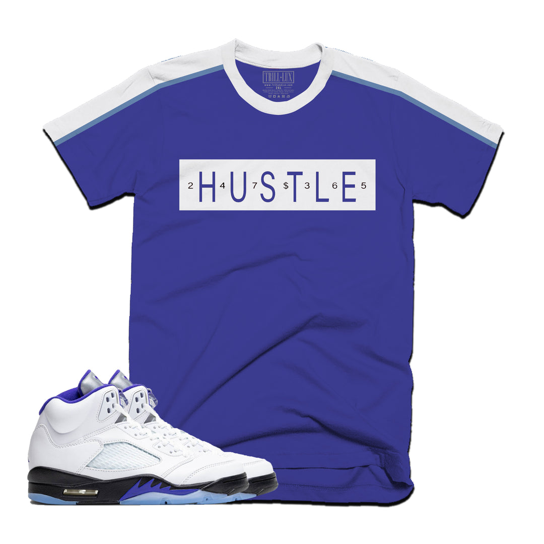 Hustle 247 | Retro Air Jordan 5 Concord Colorblock T-shirt