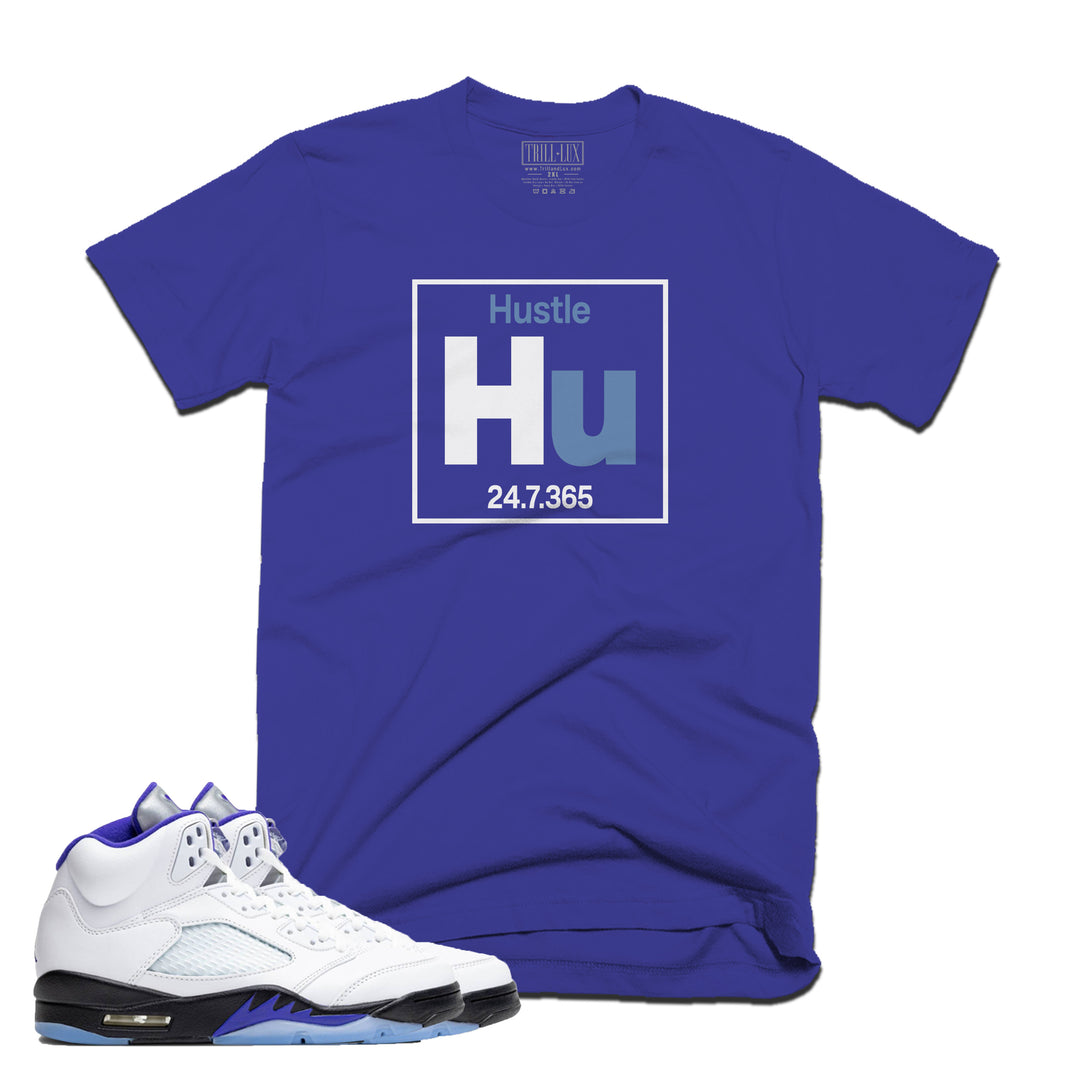 Hustle Element | Retro Air Jordan 5 Concord Colorblock T-shirt