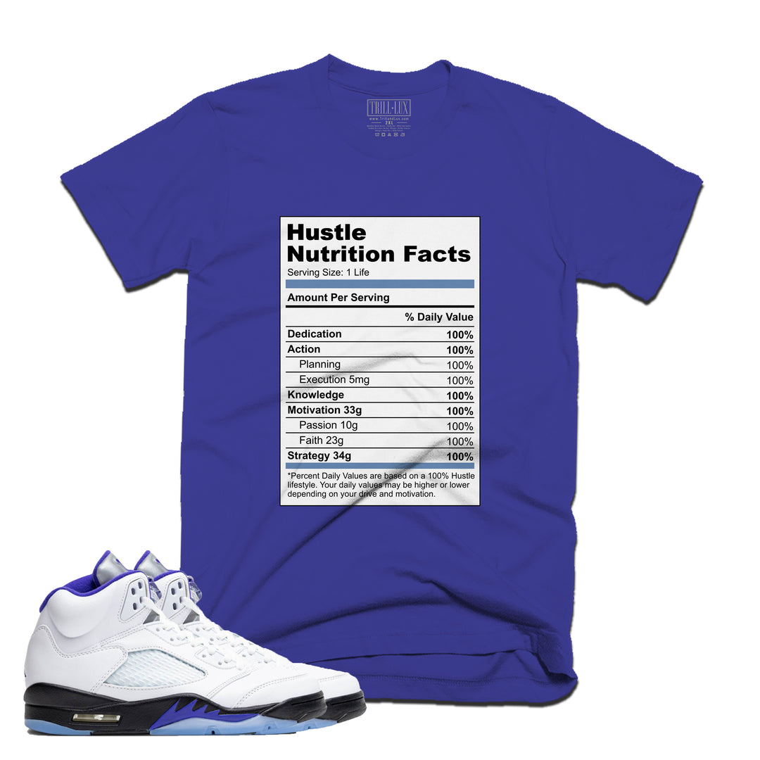 Hustle Nutrition | Retro Air Jordan 5 Concord Colorblock T-shirt