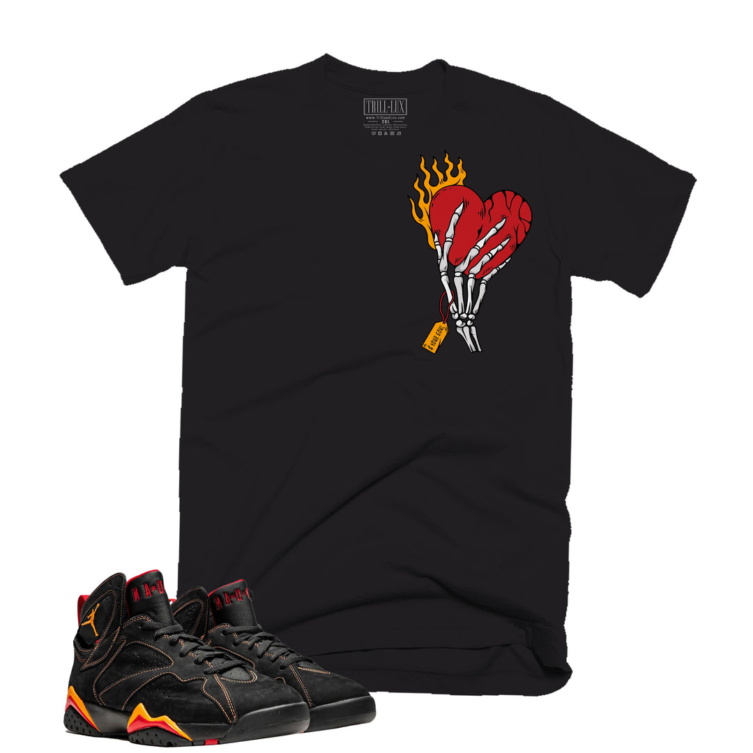 Cost Your Soul | Retro Air Jordan 7 Black Citrus Colorblock T-shirt