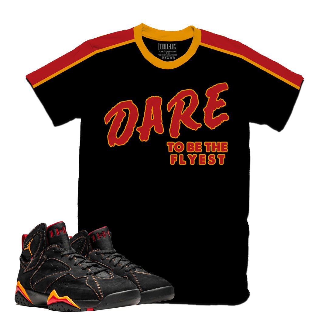 DARE | Retro Air Jordan 7 Black Citrus Colorblock T-shirt