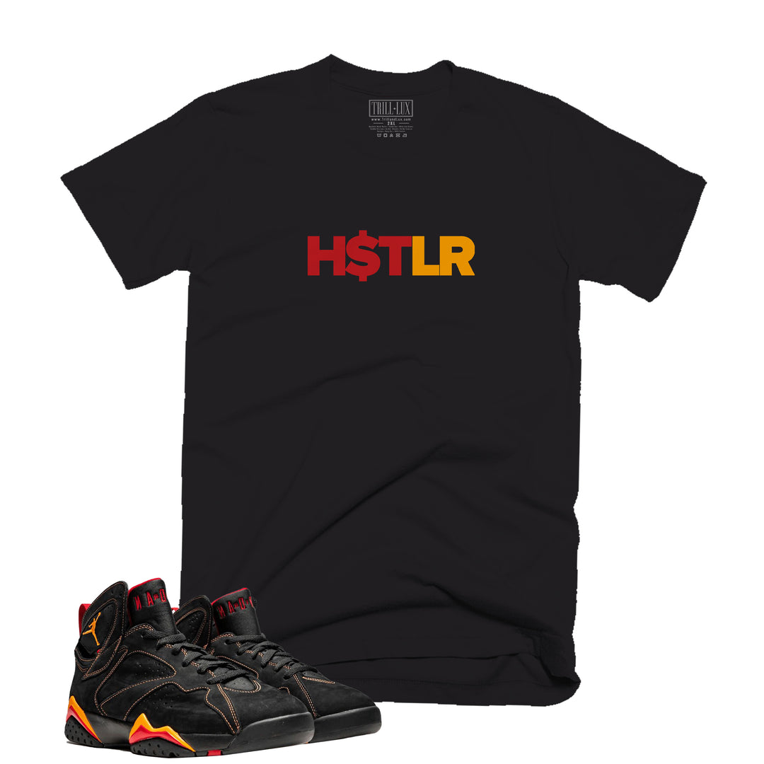 HSTLR | Retro Air Jordan 7 Black Citrus Colorblock T-shirt