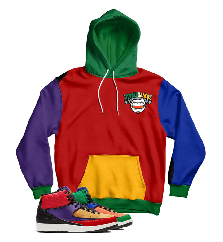 Trill & Lux | Jordan 2 Multi-Color  Inspired Hoodie | Retro Jordan 2