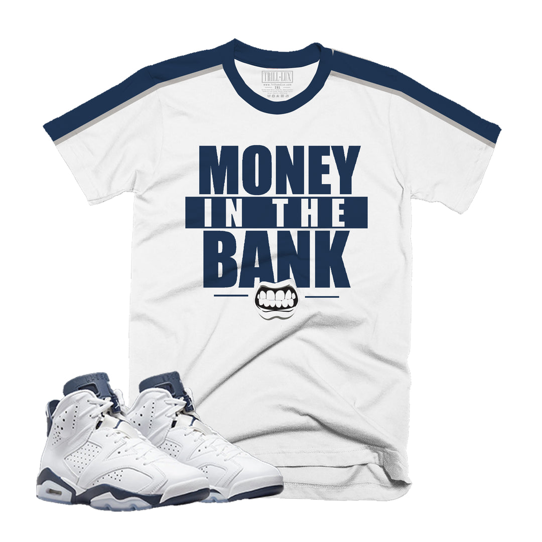 Money In The Bank | Retro Air Jordan 6 Midnight Navy Colorblock T-shirt