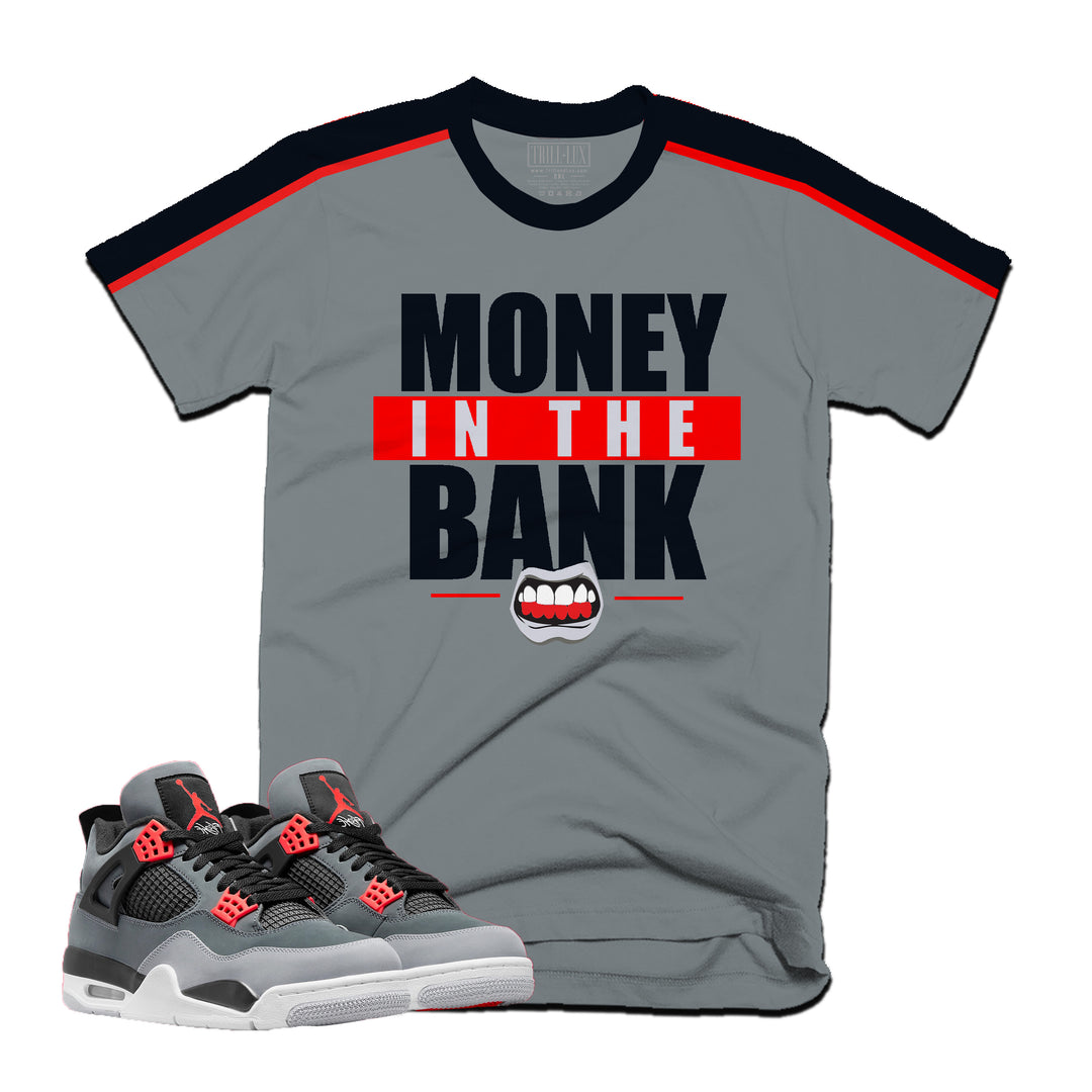 Money In The Bank Tee | Retro Air Jordan 4 Infrared Colorblock T-shirt