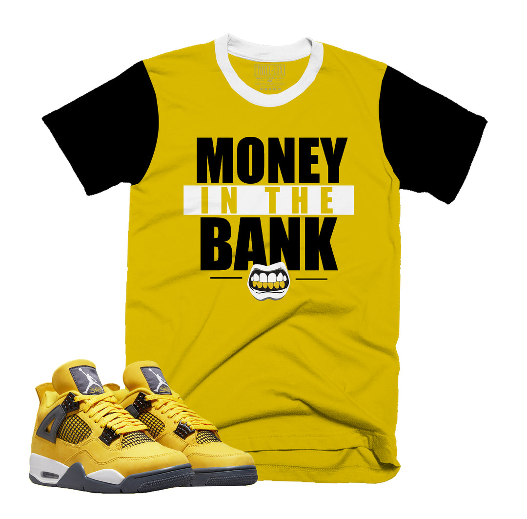 Money In The Bank | Retro Air Jordan 4 Tour Yellow Lightning T-shirt |
