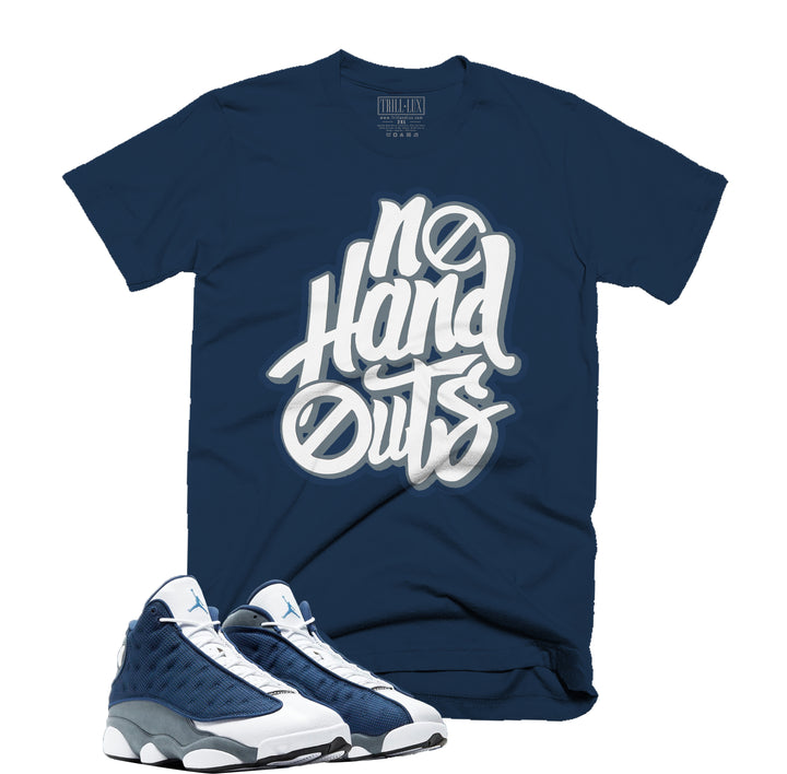 Trill & Lux No Hand Outs Tee | Retro Air Jordan 13 Flint Inspired |