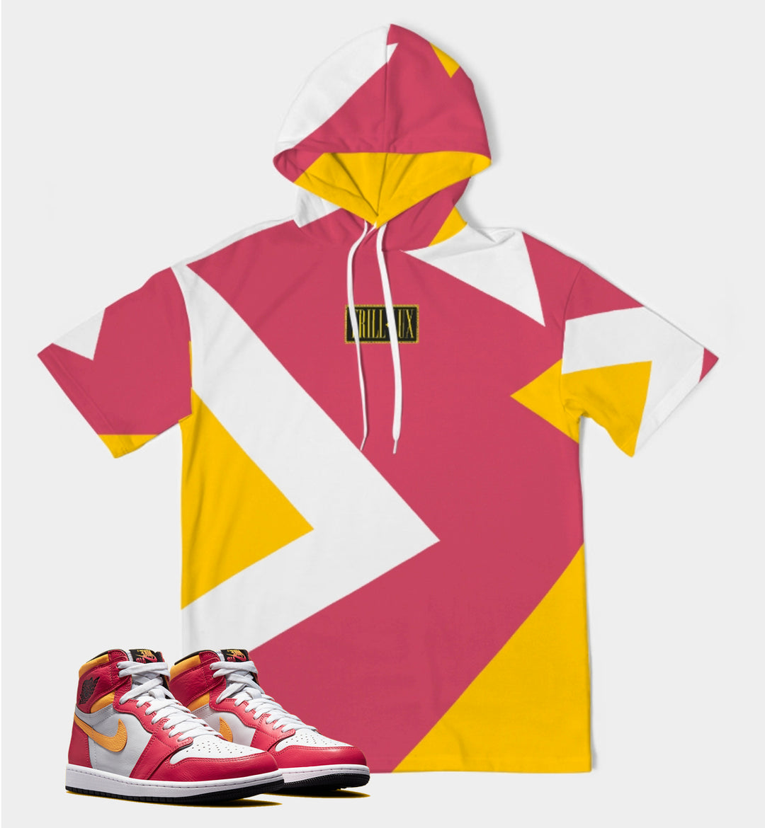 Box Logo Short Sleeve Hoodie | Air Jordan 1 Fusion Red