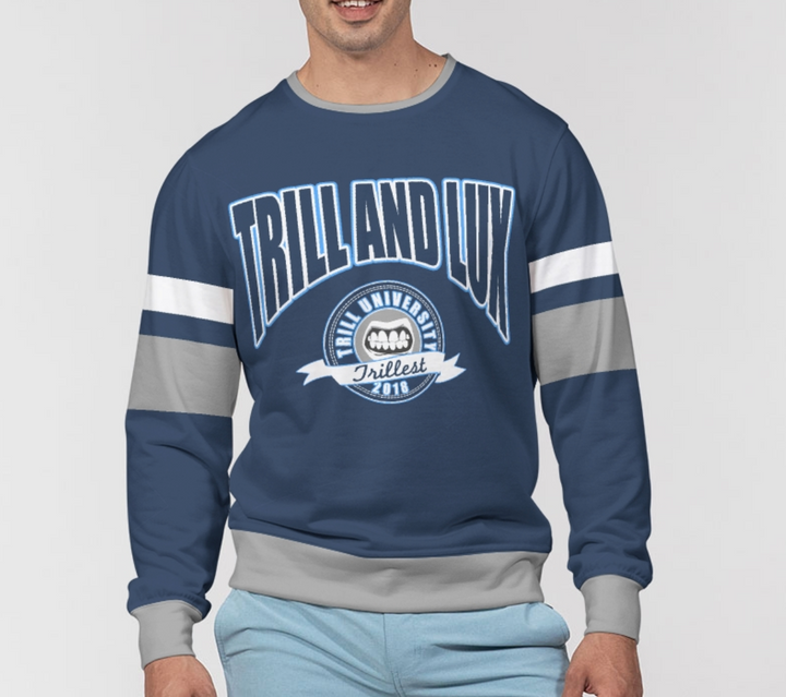 Trill University Sweatshirt | Air Jordan 3 Midnight Navy Inspired Sweater