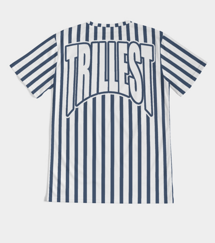 Trillest Stripe | Retro Air Jordan 6 Midnight Navy Colorblock T-shirt