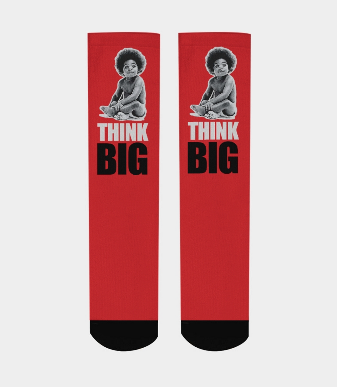 Think Big | Air jordan 9 CHILE RED Inspired Socks