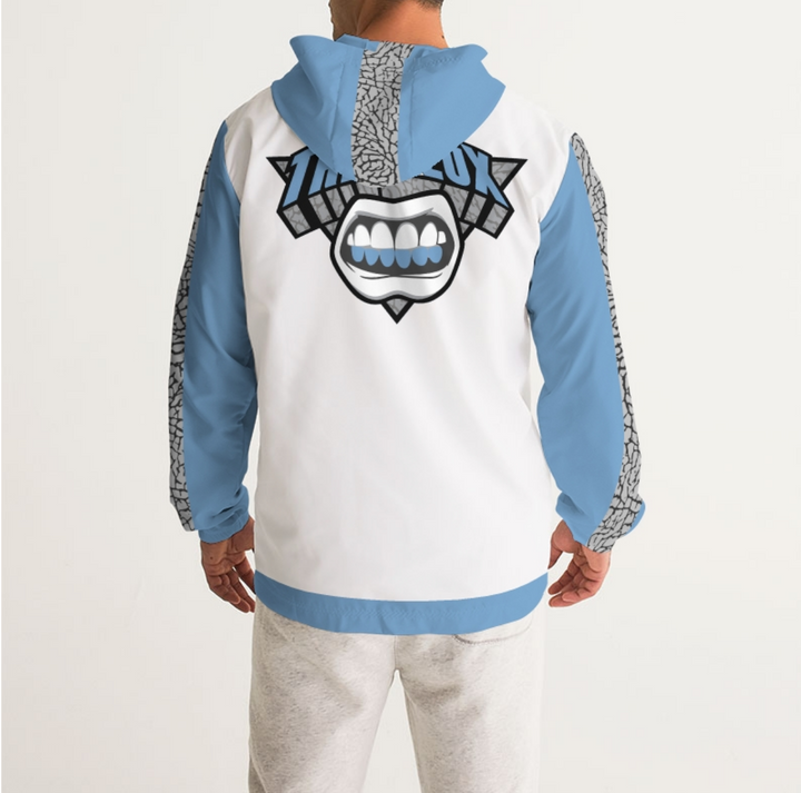 Trill and Lux |  Air jordan 3 UNC Inspired | Colorblock Windbreaker | Pullover |