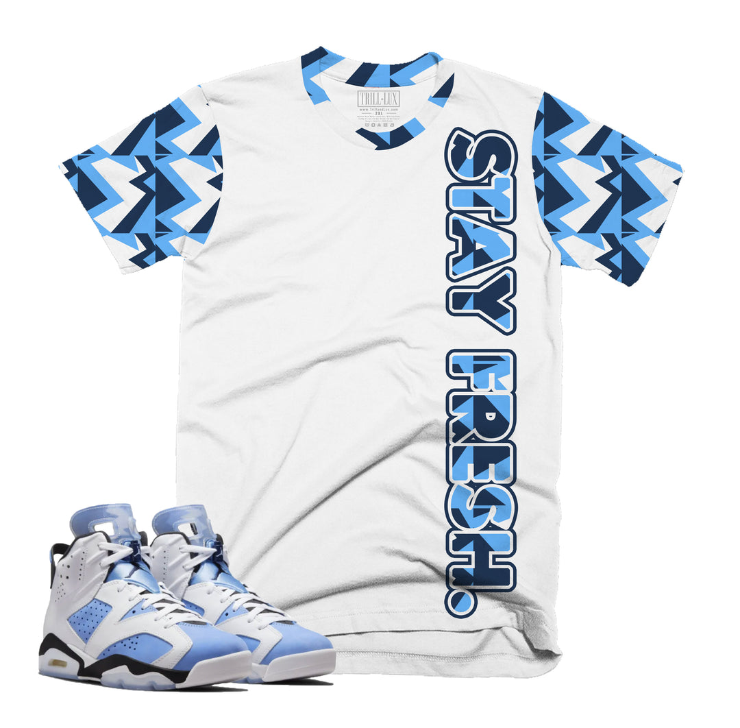 Stay Fresh | Retro Air Jordan 6 UNC Colorblock T-shirt