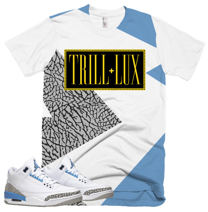 Trill & Lux Fragment Chain Tee | Retro Jordan 3 UNC T-shirt |