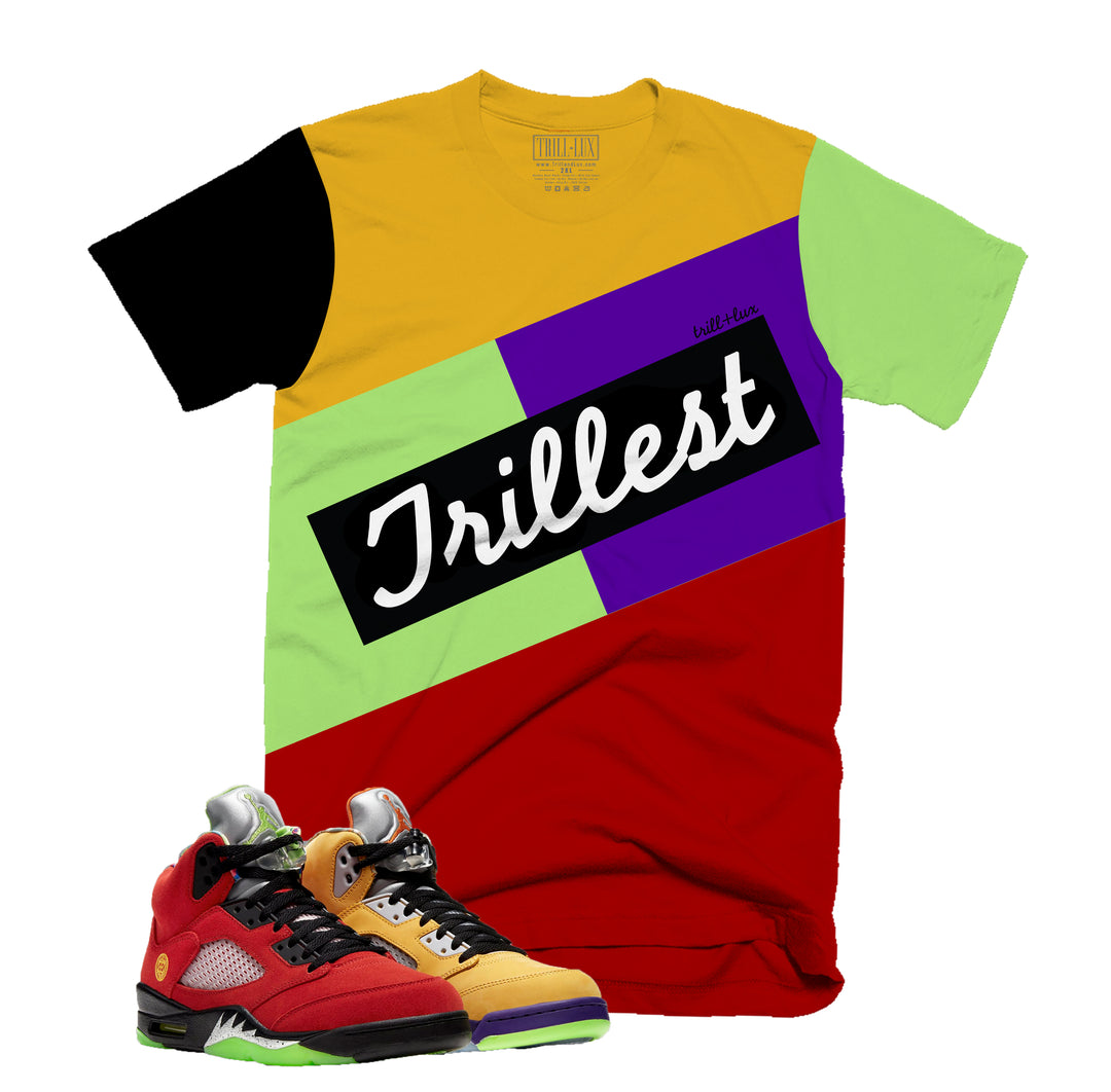 Trillest Tee | Retro Air Jordan 5 What The Colorblock T-shirt