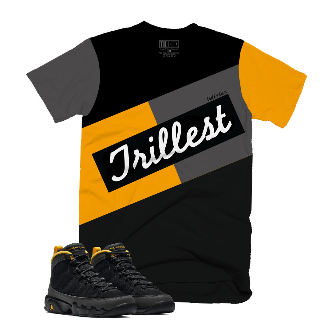 Trillest Tee | Retro Air Jordan 9 University Gold T-shirt |
