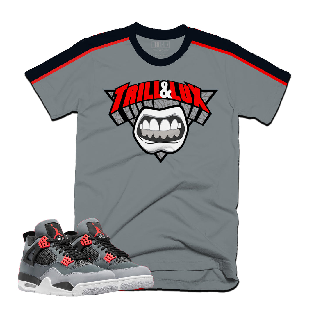 Logo Tee | Retro Air Jordan 4 Infrared Colorblock T-shirt