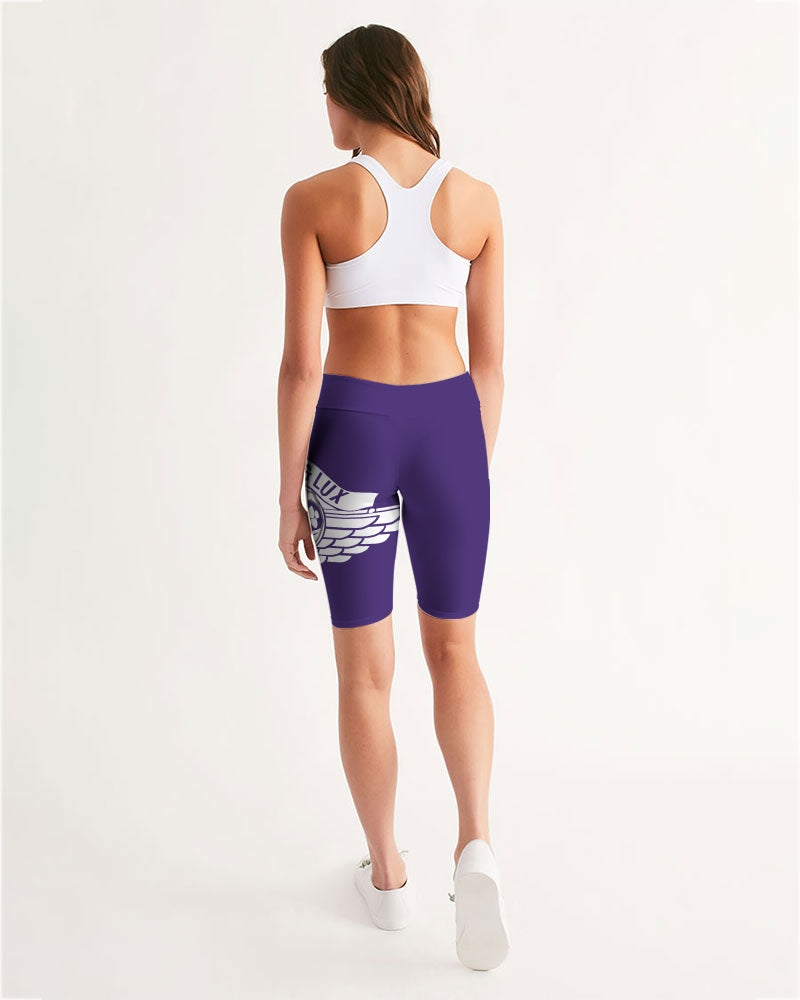 Trill & Lux | Jordan 1 Inspired Court Purple Women's Mid-Rise Bike Shorts