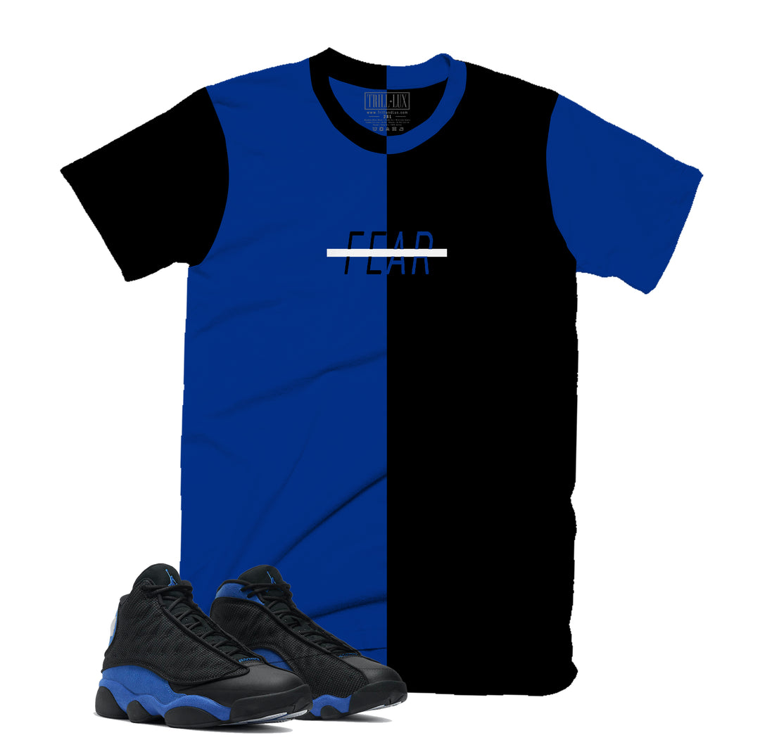 Fearless Tee | Retro Air Jordan 13 Black Royal Blue T-shirt |