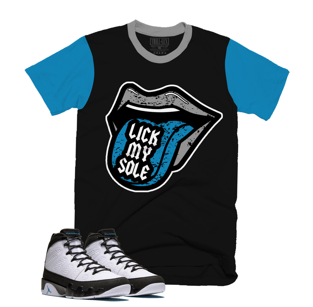 Lick My Sole Tee | Retro Air Jordan 9 University Blue T-shirt |