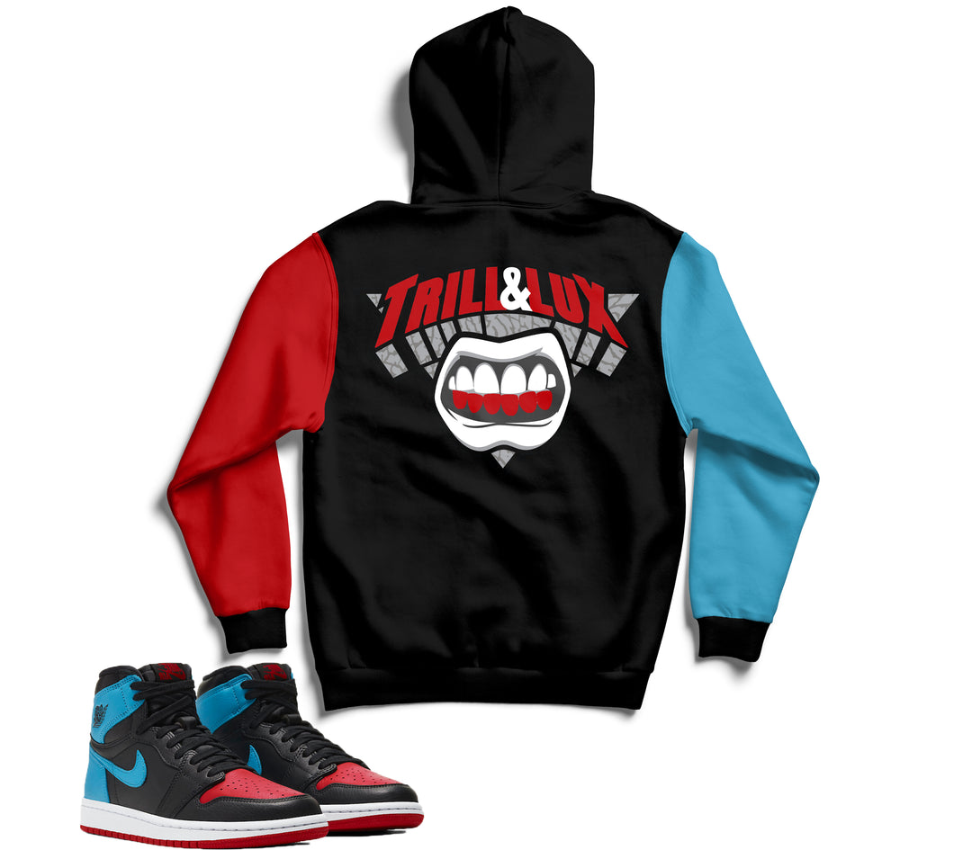 Trill & Lux | Jordan 1 NC TO CHI  Inspired Jogger and Hoodie Suit | Retro Jordan 1