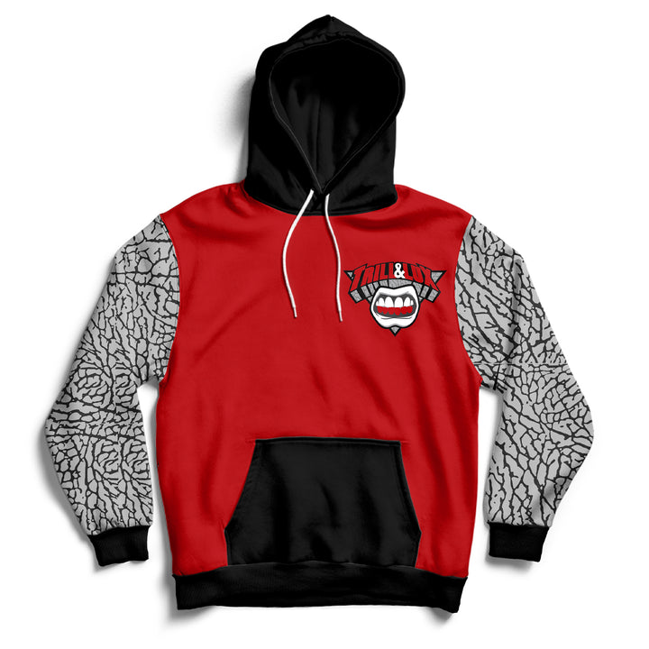 Trill and Lux | Retro Jordan 3 Red Cement Inspired Hoodie and Jogger Chicago