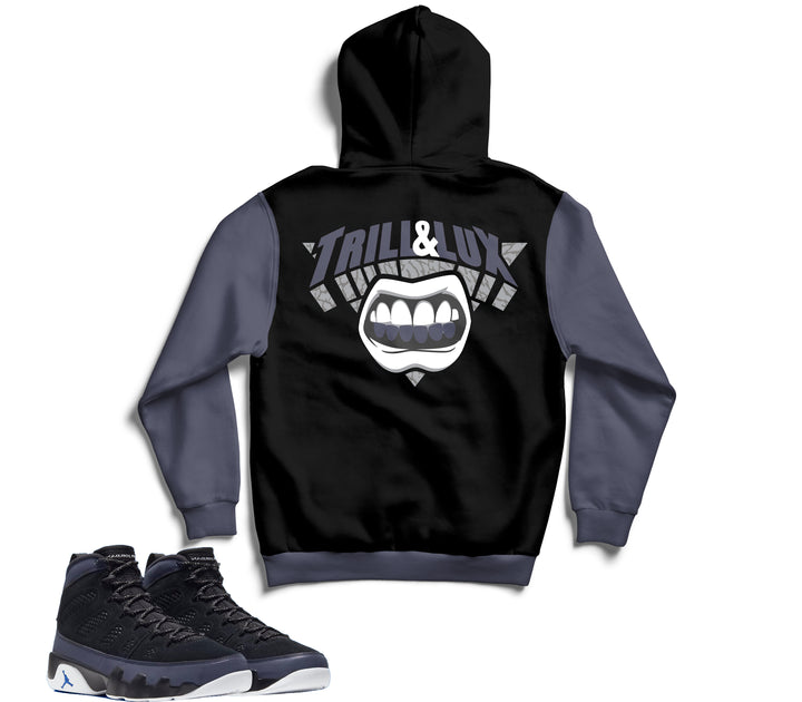 Trill and Lux | Retro Jordan 9 Racer Blue Inspired Hoodie | Pullover |