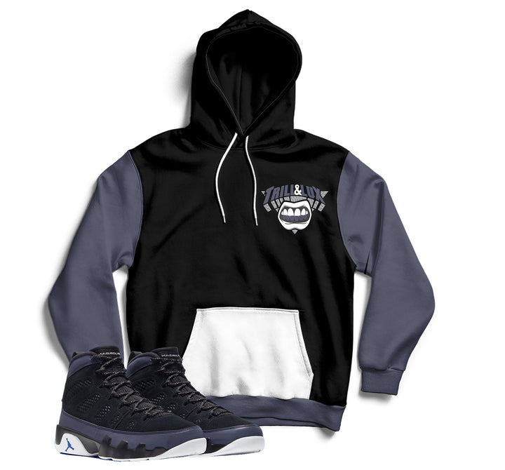 Trill and Lux | Retro Jordan 9 Racer Blue Inspired Hoodie | Pullover |